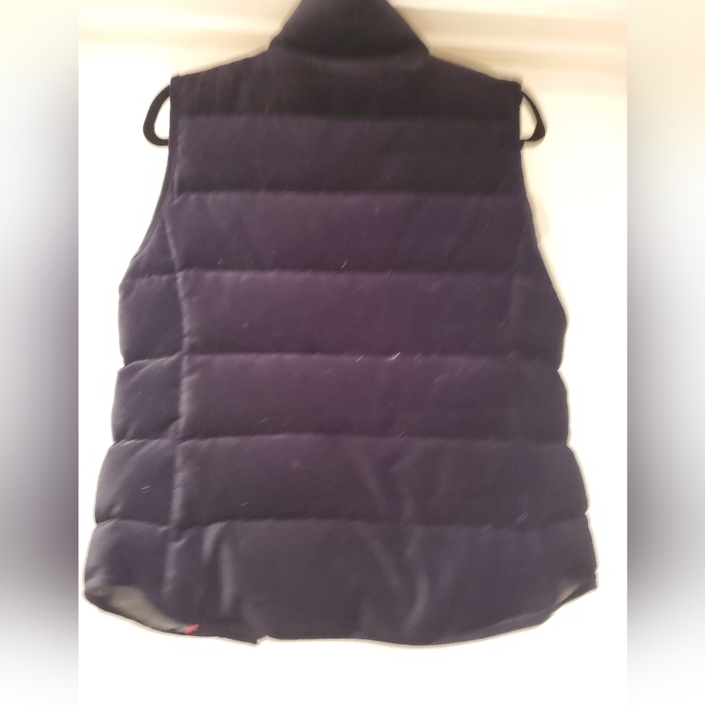 SALE Banana Republic Goose Down Velvet Vest Black Small - Picture 2 of 4